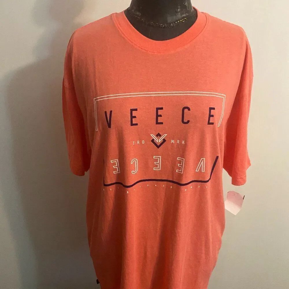 Veece Orange/Black/White short sleeve t-shirt, size XXL